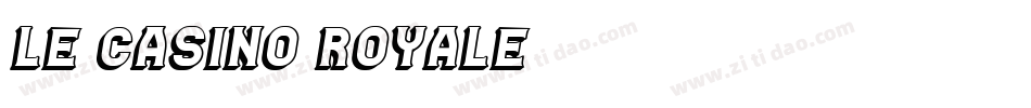 Le Casino Royale字体转换